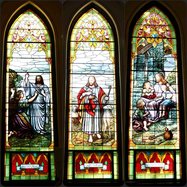 IUCC stained glass window dedicated