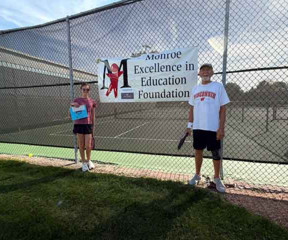 Mike Deininger and granddaughter Iva Seffrood