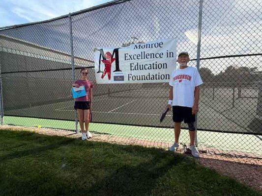 Mike Deininger and granddaughter Iva Seffrood