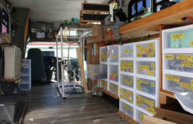 KidWind training lab bus
